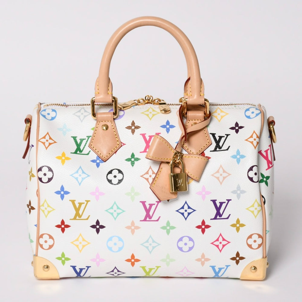 Very good condition LOUIS VUITTON 2WAY bag Speedy Bandouliere 25 TM Takashi Murakami collaboration shoulder bag M13085 Used 4a002414