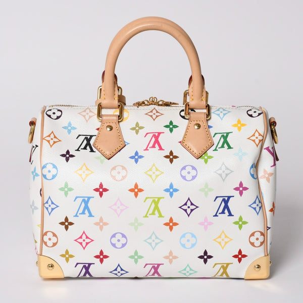 極美品 LOUIS VUITTON ルイヴィトン 2WAYバッグ スピーディ バンドリエール 25 TM村上隆コラボ ショルダーバッグ M13085 中古 4a002414