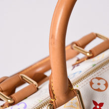 Load image into Gallery viewer, LOUIS VUITTON ルイヴィトン スピーディ30 ハンドバッグ M92643 モノグラム マルチカラー 村上隆 ホワイト 美品 中古 4a002017