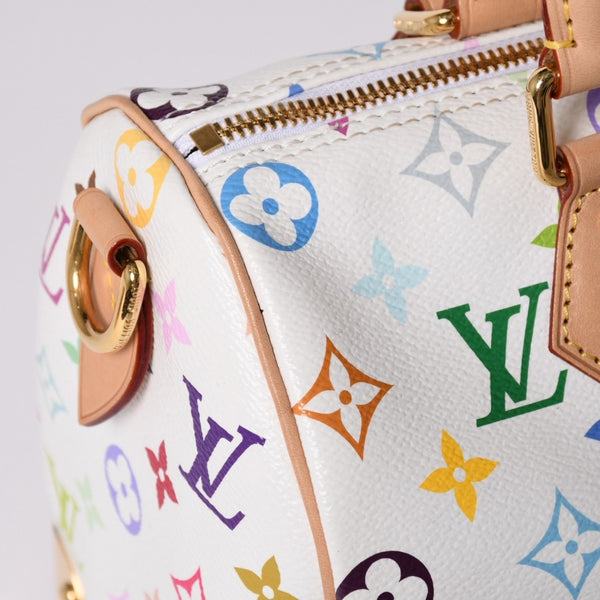 極美品 LOUIS VUITTON ルイヴィトン 2WAYバッグ スピーディ バンドリエール 25 TM村上隆コラボ ショルダーバッグ M13085 中古 4a002414