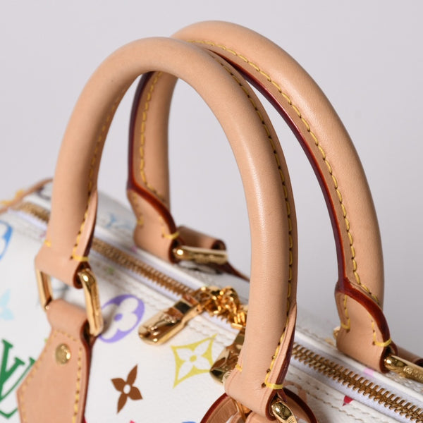 極美品 LOUIS VUITTON ルイヴィトン 2WAYバッグ スピーディ バンドリエール 25 TM村上隆コラボ ショルダーバッグ M13085 中古 4a002414