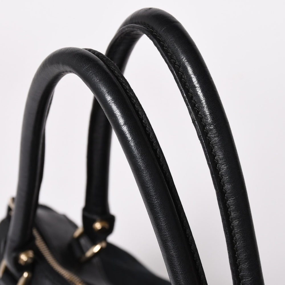 Very Good Condition GUCCI GG Canvas Tote Bag Shoulder Bag Large Tote Leather Black 189831 Used 4a002075