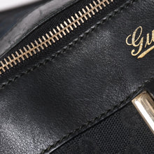 画像をギャラリービューアに読み込む, 極美品 GUCCI グッチ GGキャンバス トートバッグ ショルダーバッグ ラージトート レザー ブラック 189831 中古 4a002075