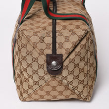 画像をギャラリービューアに読み込む, 極美品 GUCCI グッチ GGキャンバスシェリーラインボストンバッグ トートバッグ 235135 497717 レザー ブラウン 中古 4a002060