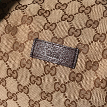 画像をギャラリービューアに読み込む, 極美品 GUCCI グッチ GGキャンバスシェリーラインボストンバッグ トートバッグ 235135 497717 レザー ブラウン 中古 4a002060