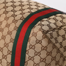 画像をギャラリービューアに読み込む, 極美品 GUCCI グッチ GGキャンバスシェリーラインボストンバッグ トートバッグ 235135 497717 レザー ブラウン 中古 4a002060
