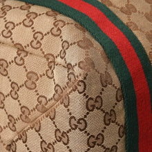 画像をギャラリービューアに読み込む, 極美品 GUCCI グッチ GGキャンバスシェリーラインボストンバッグ トートバッグ 235135 497717 レザー ブラウン 中古 4a002060