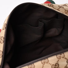 画像をギャラリービューアに読み込む, 極美品 GUCCI グッチ GGキャンバスシェリーラインボストンバッグ トートバッグ 235135 497717 レザー ブラウン 中古 4a002060