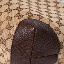 画像をギャラリービューアに読み込む, 極美品 GUCCI グッチ ベージュ ブラウン ゴールド金具 GGキャンバス レザー 247237 トートバッグ ショルダーバッグ 中古 4a002069