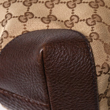 画像をギャラリービューアに読み込む, 極美品 GUCCI グッチ ベージュ ブラウン ゴールド金具 GGキャンバス レザー 247237 トートバッグ ショルダーバッグ 中古 4a002069
