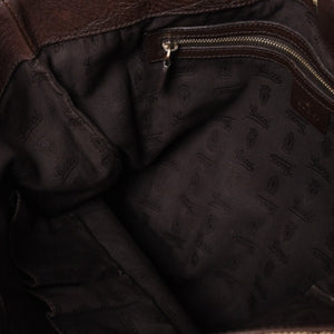 極美品 GUCCI グッチ ベージュ ブラウン ゴールド金具 GGキャンバス レザー 247237 トートバッグ ショルダーバッグ 中古 4a002069