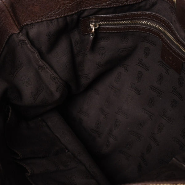 極美品 GUCCI グッチ ベージュ ブラウン ゴールド金具 GGキャンバス レザー 247237 トートバッグ ショルダーバッグ 中古 4a002069