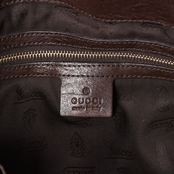極美品 GUCCI グッチ ベージュ ブラウン ゴールド金具 GGキャンバス レザー 247237 トートバッグ ショルダーバッグ 中古 4a002069