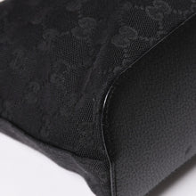 画像をギャラリービューアに読み込む, 極美品 GUCCI グッチ ワンショルダーバッグ GGキャンバス 115002 ブラック シルバー金具 中古 4a002020