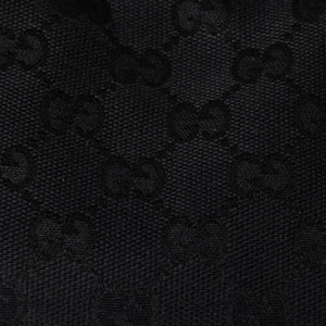 極美品 GUCCI グッチ ワンショルダーバッグ GGキャンバス 115002 ブラック シルバー金具 中古 4a002020