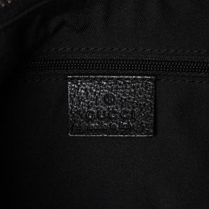 極美品 GUCCI グッチ ワンショルダーバッグ GGキャンバス 115002 ブラック シルバー金具 中古 4a002020