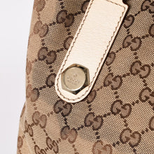 画像をギャラリービューアに読み込む, 極美品 GUCCI グッチ GGキャンバス トートバッグ ショルダーバッグ バケツ型 レザー アイボリー ベージュ 153361 中古 4a002913