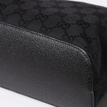 画像をギャラリービューアに読み込む, 極美品 GUCCI グッチ ワンショルダーバッグ GGキャンバス 115002 ブラック シルバー金具 中古 4a002020