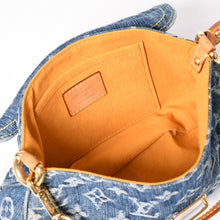 画像をギャラリービューアに読み込む, 極美品 LOUIS VUITTON ルイヴィトン ミニプリーティ ワンショルダーバッグ M95050 モノグラム デニム インディゴブルー 中古 4a002022
