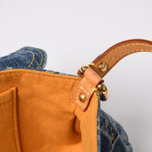 画像をギャラリービューアに読み込む, 極美品 LOUIS VUITTON ルイヴィトン ミニプリーティ ワンショルダーバッグ M95050 モノグラム デニム インディゴブルー 中古 4a002022