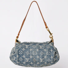 Load image into Gallery viewer, LOUIS VUITTON ルイヴィトン ミニプリーティ ワンショルダーバッグ M95050 モノグラム デニム インディゴブルー 美品 中古 4a001996