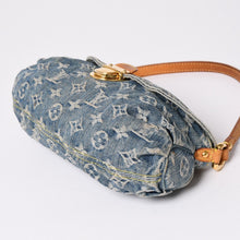 Load image into Gallery viewer, LOUIS VUITTON ルイヴィトン ミニプリーティ ワンショルダーバッグ M95050 モノグラム デニム インディゴブルー 美品 中古 4a001996