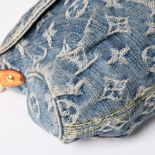 Load image into Gallery viewer, LOUIS VUITTON ルイヴィトン ミニプリーティ ワンショルダーバッグ M95050 モノグラム デニム インディゴブルー 美品 中古 4a001996