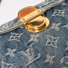 Load image into Gallery viewer, LOUIS VUITTON ルイヴィトン ミニプリーティ ワンショルダーバッグ M95050 モノグラム デニム インディゴブルー 美品 中古 4a001996
