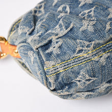 Load image into Gallery viewer, LOUIS VUITTON ルイヴィトン ミニプリーティ ワンショルダーバッグ M95050 モノグラム デニム インディゴブルー 美品 中古 4a001996