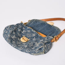 Load image into Gallery viewer, LOUIS VUITTON ルイヴィトン ミニプリーティ ワンショルダーバッグ M95050 モノグラム デニム インディゴブルー 美品 中古 4a001996
