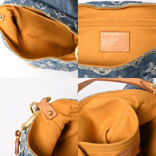 Load image into Gallery viewer, LOUIS VUITTON ルイヴィトン ミニプリーティ ワンショルダーバッグ M95050 モノグラム デニム インディゴブルー 美品 中古 4a001996