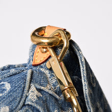 画像をギャラリービューアに読み込む, 極美品 LOUIS VUITTON ルイヴィトン ミニプリーティ ワンショルダーバッグ M95050 モノグラム デニム インディゴブルー 中古 4a002022