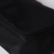 画像をギャラリービューアに読み込む, 極美品 PRADA プラダ ホーボー ハンドバッグ MV515 トライアングルロゴ 三角ロゴプレート ナイロン ブラック 中古 4a002031