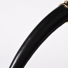 画像をギャラリービューアに読み込む, 極美品 YVES SAINT LAURENT イヴサンローラン サントロペ ワンショルダーバッグ ブラック フリル レザー ロゴ 肩掛け 132244 ゴールド金具 中古 4a002027