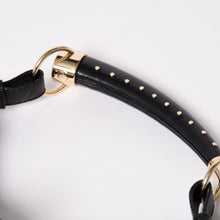 画像をギャラリービューアに読み込む, 極美品 YVES SAINT LAURENT イヴサンローラン サントロペ ワンショルダーバッグ ブラック フリル レザー ロゴ 肩掛け 132244 ゴールド金具 中古 4a002027