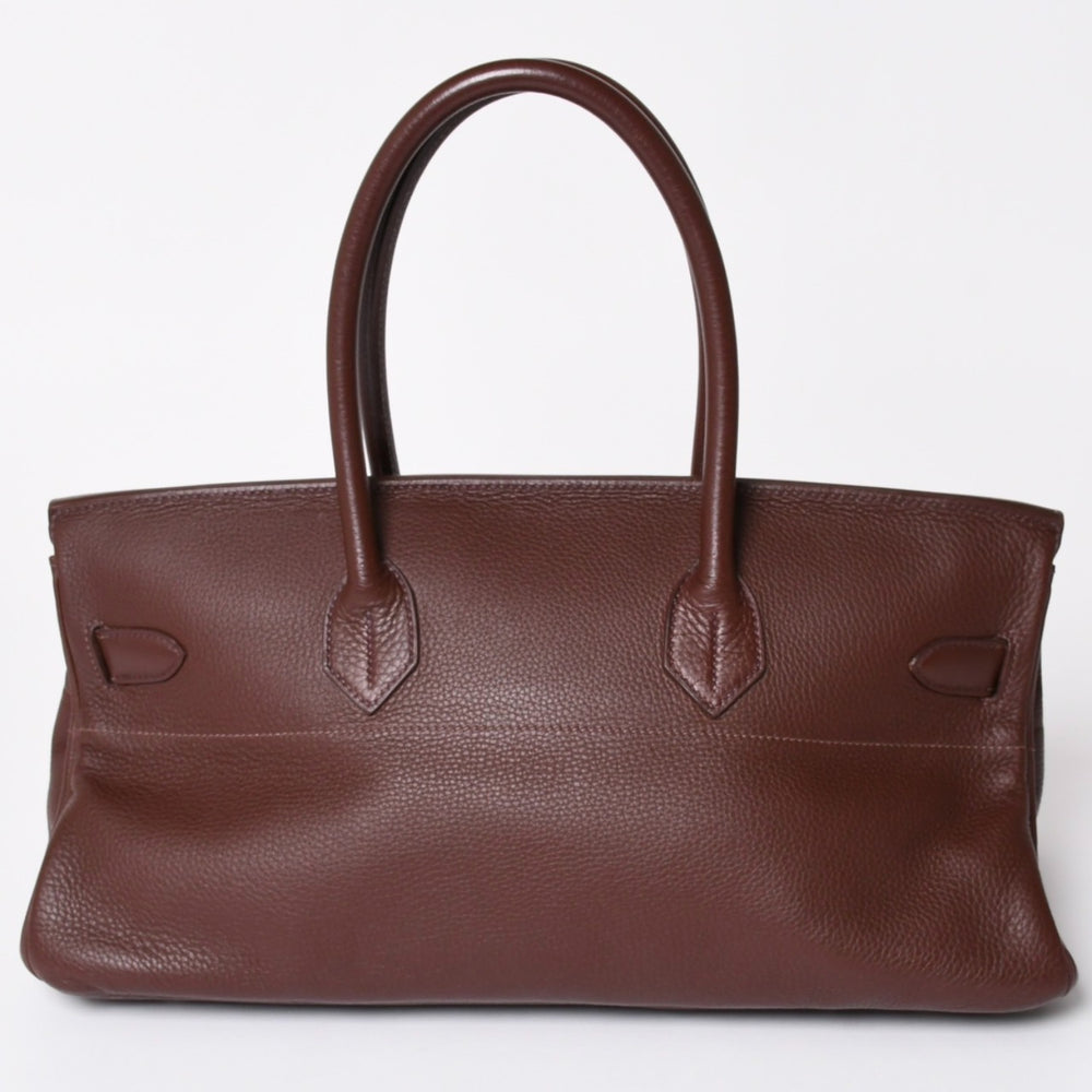 極美品 HERMES エルメス ショルダーバーキン トリヨンクレマンス ◻︎J刻 ゴルチエ期 ショコラ シルバー金具 中古 4a002032