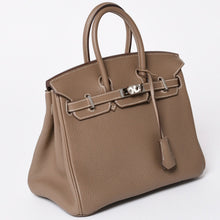 Load image into Gallery viewer, 極美品 HERMES エルメス バーキン25 トゴ ハンドバッグ □L刻印 エトゥープ シルバー金具 中古 4a001978
