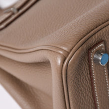 Load image into Gallery viewer, 極美品 HERMES エルメス バーキン25 トゴ ハンドバッグ □L刻印 エトゥープ シルバー金具 中古 4a001978