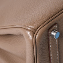 Load image into Gallery viewer, 極美品 HERMES エルメス バーキン25 トゴ ハンドバッグ □L刻印 エトゥープ シルバー金具 中古 4a001978