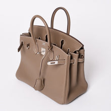 Load image into Gallery viewer, 極美品 HERMES エルメス バーキン25 トゴ ハンドバッグ □L刻印 エトゥープ シルバー金具 中古 4a001978