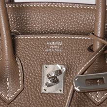 Load image into Gallery viewer, 極美品 HERMES エルメス バーキン25 トゴ ハンドバッグ □L刻印 エトゥープ シルバー金具 中古 4a001978