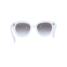 画像をギャラリービューアに読み込む, 極美品 PRADA プラダ Sunglasses サングラス SPR 16V 53◻︎20 White ホワイトフレーム ホワイト 中古 4a002339