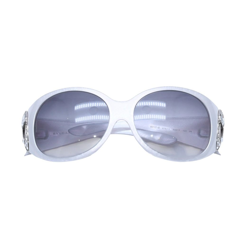 Bvlgari ブルガリ Sunglasses サングラス クリスタル 8017-B 63◻︎17 アイウェア グレー 美品 中古 4a002322