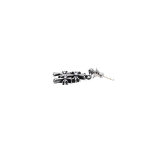 CHROME HEARTS 3CH Cross Drop Earrings CH Cross Cross Ball Mini SV925 Silver 925 Accessory Good Condition Used 4a002035