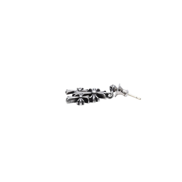 CHROME HEARTS 3CH Cross Drop Earrings CH Cross Cross Ball Mini SV925 Silver 925 Accessory Good Condition Used 4a002035