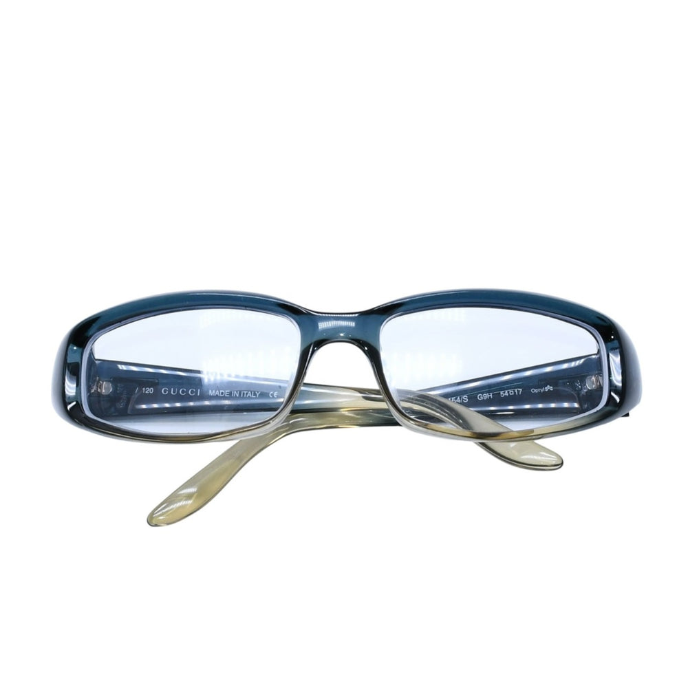 極美品 GUCCI グッチ Sunglasses 眼鏡 メガネ GG2454/S 54◻︎17 ブルー ターコイズブルー 中古 4a002341