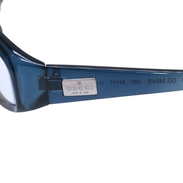 極美品 GUCCI グッチ Sunglasses 眼鏡 メガネ GG2454/S 54◻︎17 ブルー ターコイズブルー 中古 4a002341