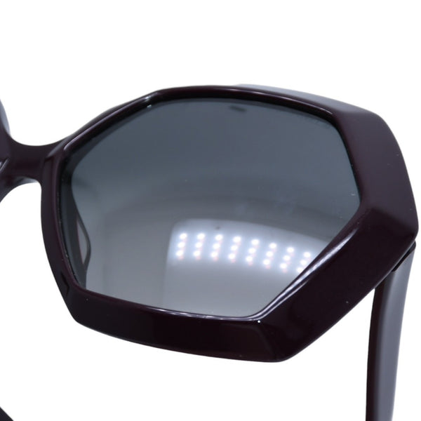 CHANEL シャネル 5367-A ヘキサゴン型サングラス ココマーク ボルドー バーガンディ CH5367 サングラス メガネ アクセサリー 美品 中古 4a002321