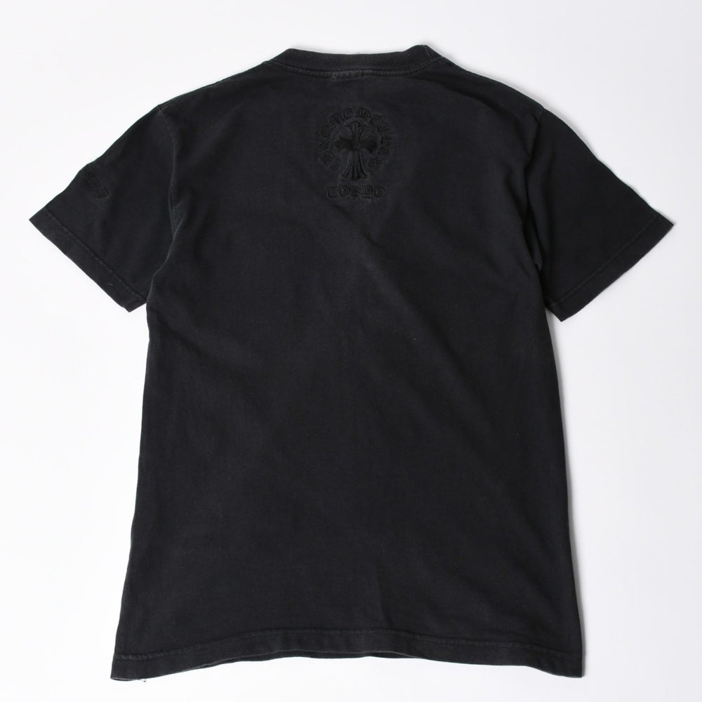 CHROME HEARTS クロムハーツ 半袖Tシャツ サイズS CHクロス ダガー ブラック 刺繍 東京限定モデル 美品 中古 4a001532