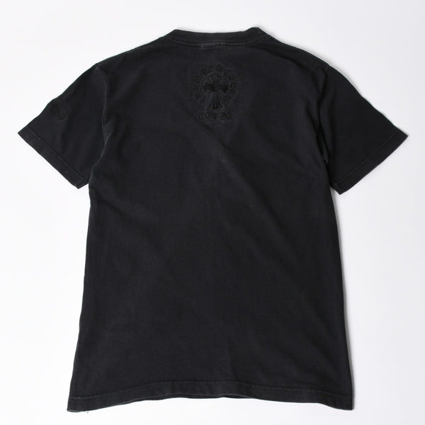 CHROME HEARTS Short Sleeve T-shirt Size S CH Cross Dagger Black Embroidery Tokyo Limited Model Good Condition Used 4a001532